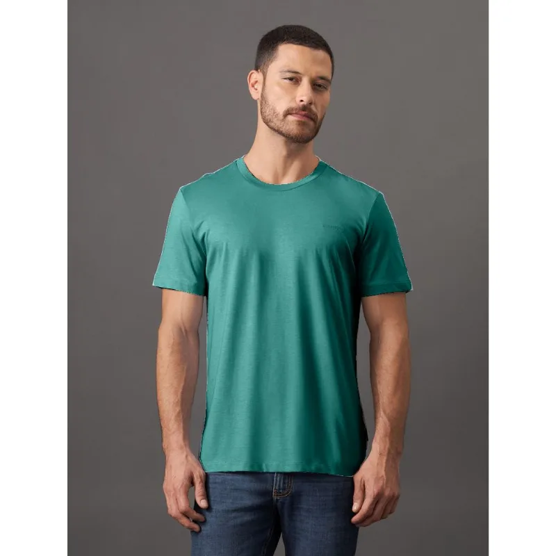 Camiseta Masculina Gola Careca Solid Liquid - Verde Médio Camiseta Masculina Gola Careca Solid Liquid Verde Médio Ggg