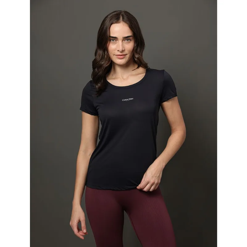 Camiseta Feminina Texturizada Calvin Klein Sport - Preto Camiseta Feminina Texturizada Calvin Klein Sport Preto g