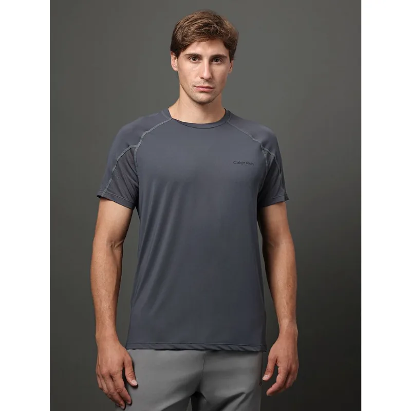 Camiseta Treino Recortes Sport - Grafite Camiseta Treino Recortes Sport Grafite p