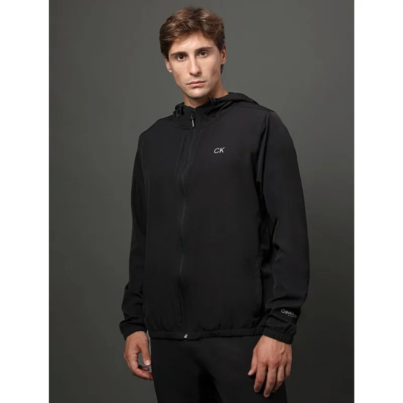 Corta Vento Capuz Masculina Calvin Klein Sport - Preto Corta Vento Capuz Masculina Calvin Klein Sport Preto Gg