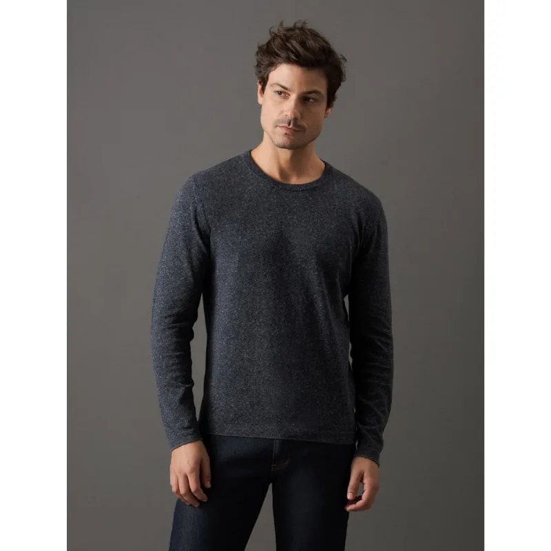 Tricô Masculino Gola Careca Calvin Klein Jeans - Preto Tricô Masculino Gola Careca Calvin Klein Jeans Preto Gg