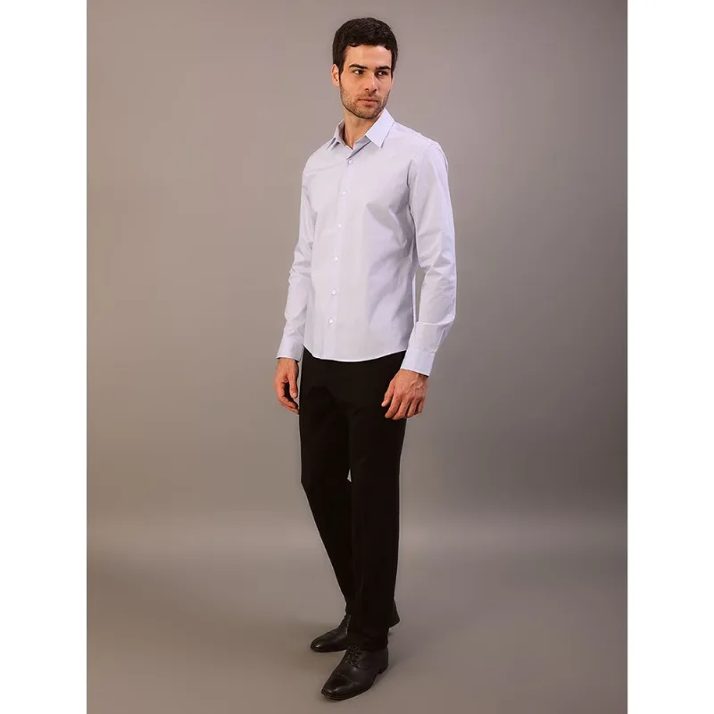 Camisa Manga Longa Slim Cannes Básica Essential - Azul Claro Camisa Manga Longa Slim Cannes Básica Essential Azul Claro 4