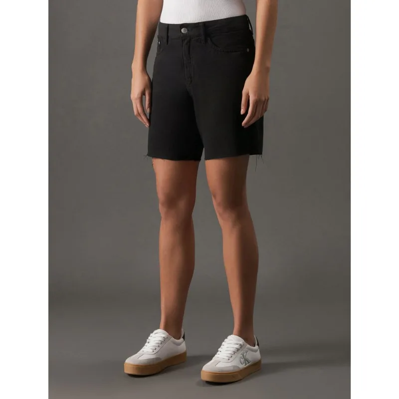 Bermuda Feminina Color Alongada Calvin Klein Jeans - Preto Bermuda Feminina Color Alongada Calvin Klein Jeans Preto 40