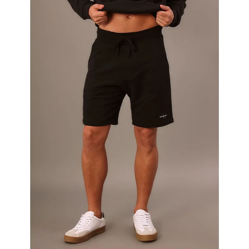 Bermuda Masculina Moletom Re Issue Calvin Klein Jeans - Preto Bermuda Masculina Moletom Re Issue Calvin Klein Jeans Preto Gg