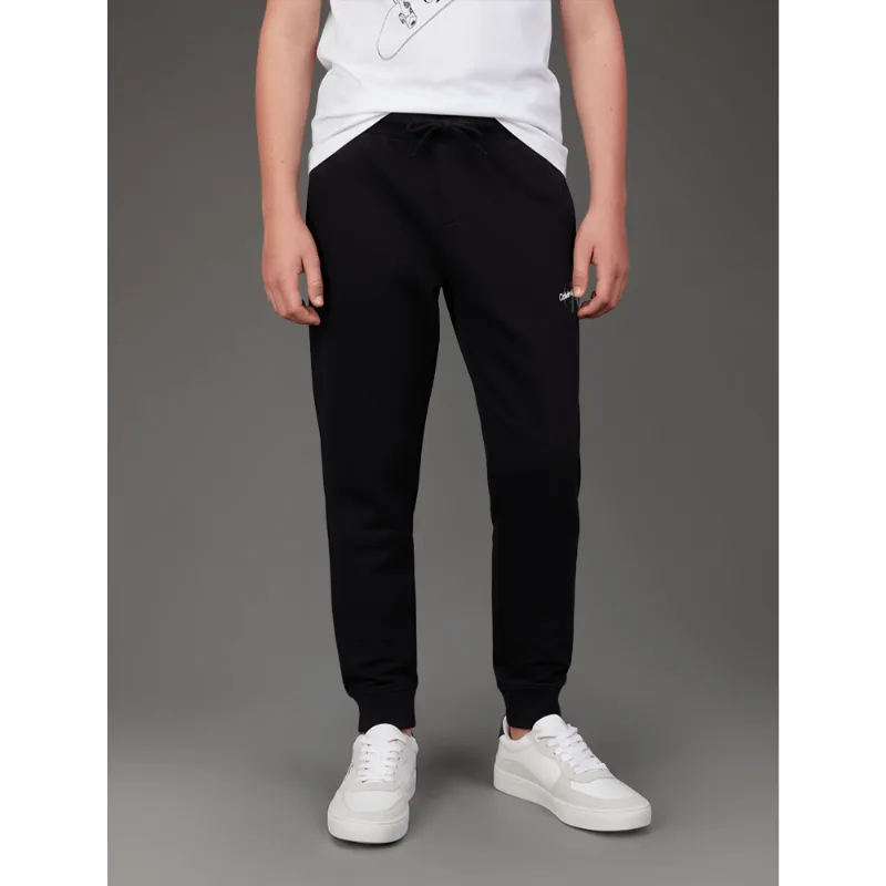 Calça Menino Moletom Re Issue Calvin Klein Jeans - Preto Calça Menino Moletom Re Issue Calvin Klein Jeans Preto 6