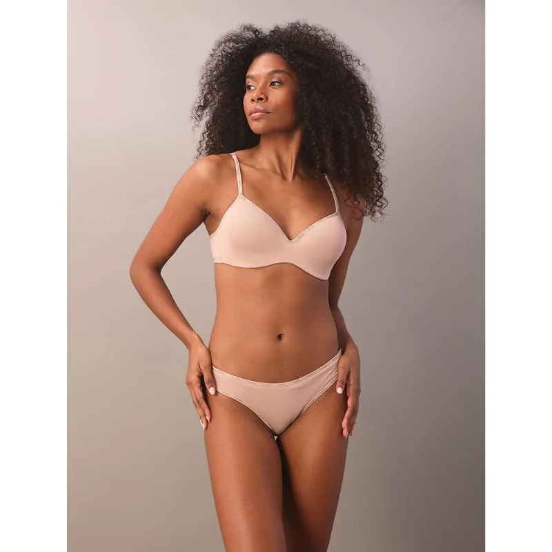 Calcinha Tanga Soft Micro Logo Calvin Klein Underwear - Skin Médio Calcinha Tanga Soft Micro Logo Calvin Klein Underwear Skin Médio Gg