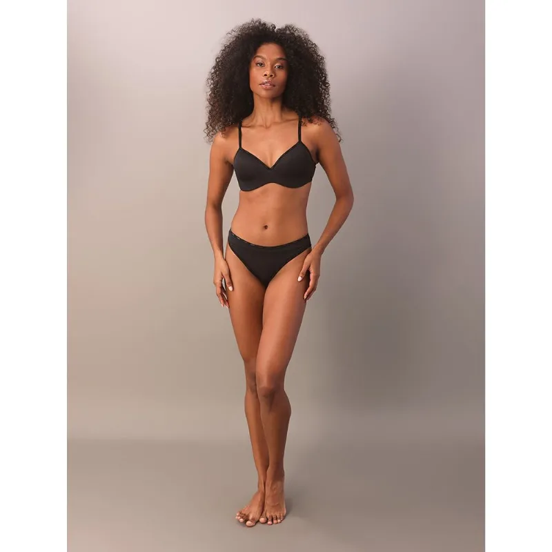 Calcinha Fio Dental Duplo Soft Micro Logo Calvin Klein Underwear - Preto Calcinha Fio Dental Duplo Soft Micro Logo Calvin Klein Underwear Preto p