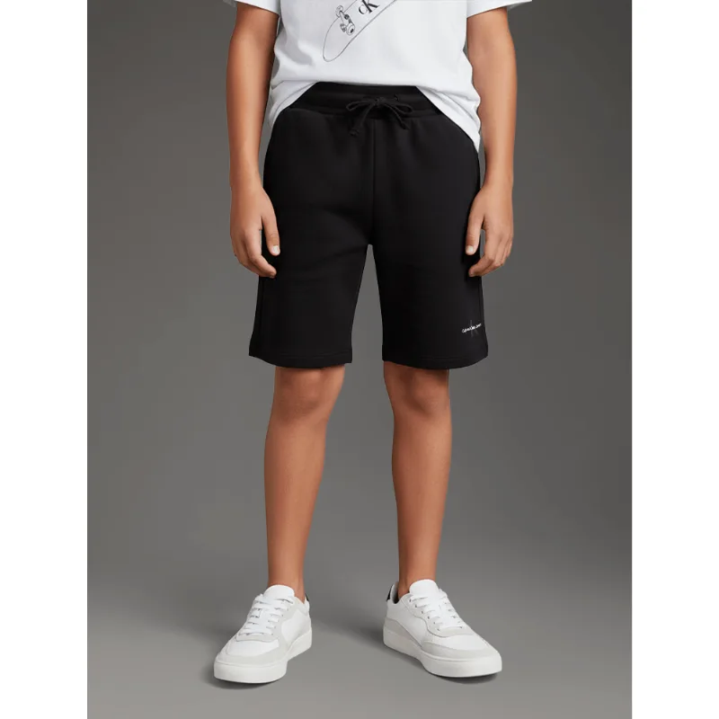 Bermuda Menino Moletom Logo Re Issue Calvin Klein Jeans - Preto Bermuda Menino Moletom Logo Re Issue Calvin Klein Jeans Preto 8