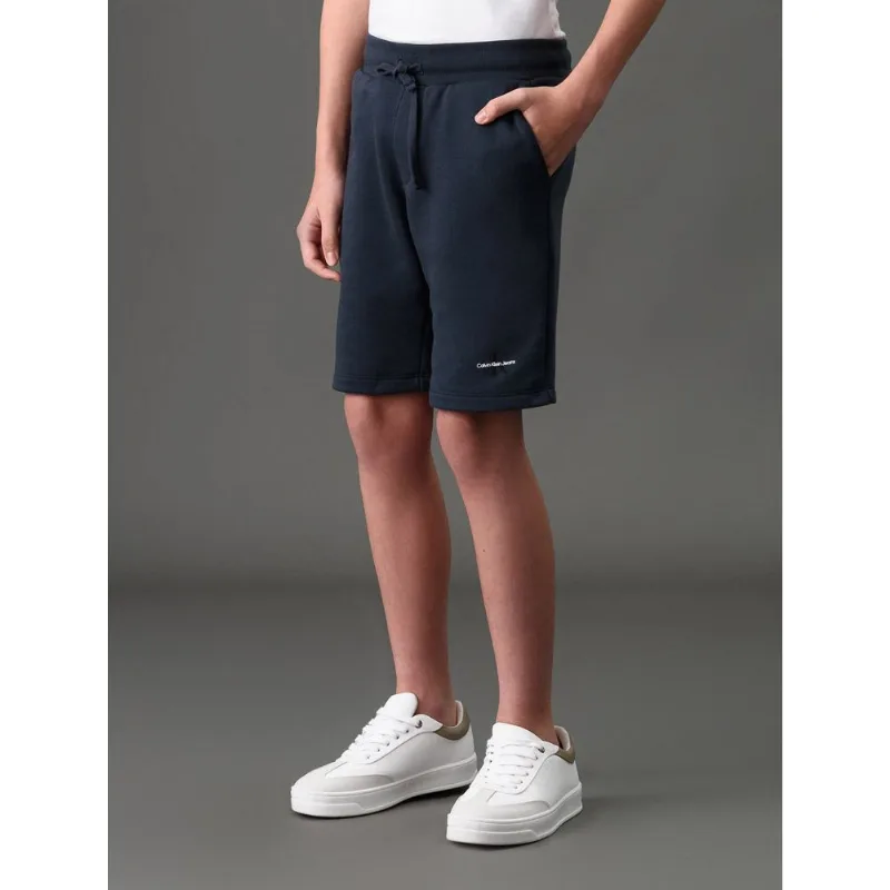 Bermuda Menino Moletom Logo Re Issue Calvin Klein Jeans - Marinho Bermuda Menino Moletom Logo Re Issue Calvin Klein Jeans Marinho 6