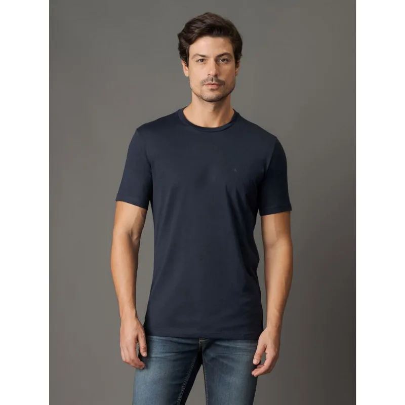Camiseta Masculina Pima Calvin Klein Jeans - Marinho Camiseta Masculina Pima Calvin Klein Jeans Marinho m