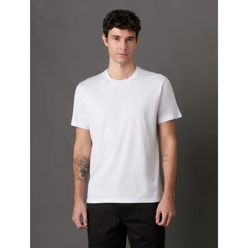 Camiseta Masculina Pima Calvin Klein Jeans - Branco Camiseta Masculina Pima Calvin Klein Jeans Branco Gg