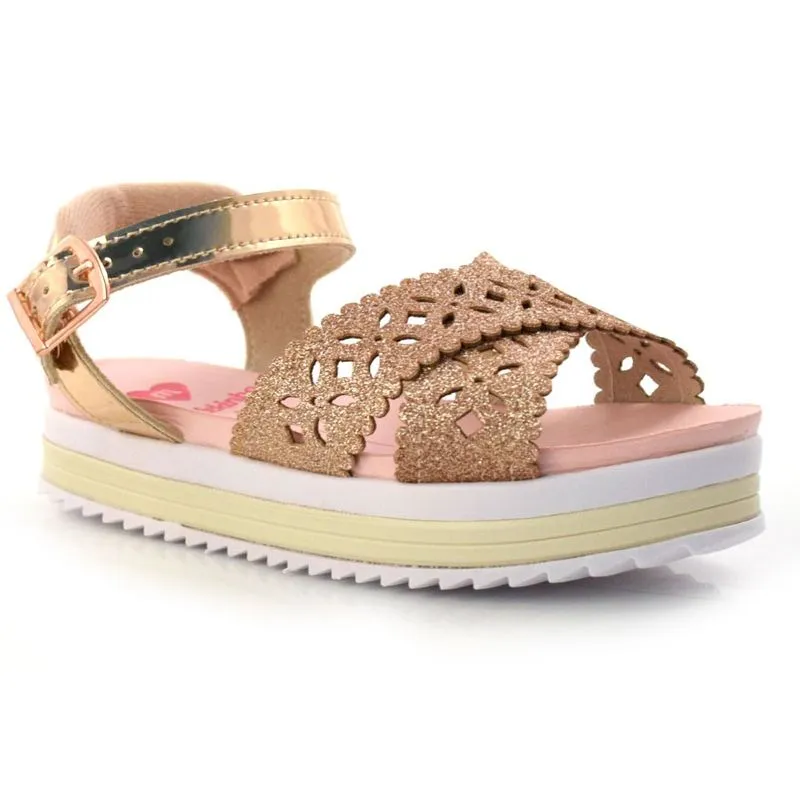 Sandália Flat Infantil Molekinha Rosa 23051342-13410 34
