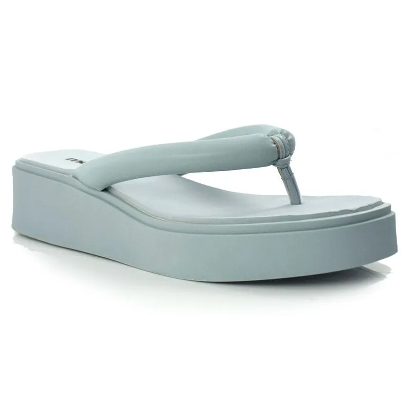 Tamanco Anabela Feminino Moleca Azul 5466100-23350 37