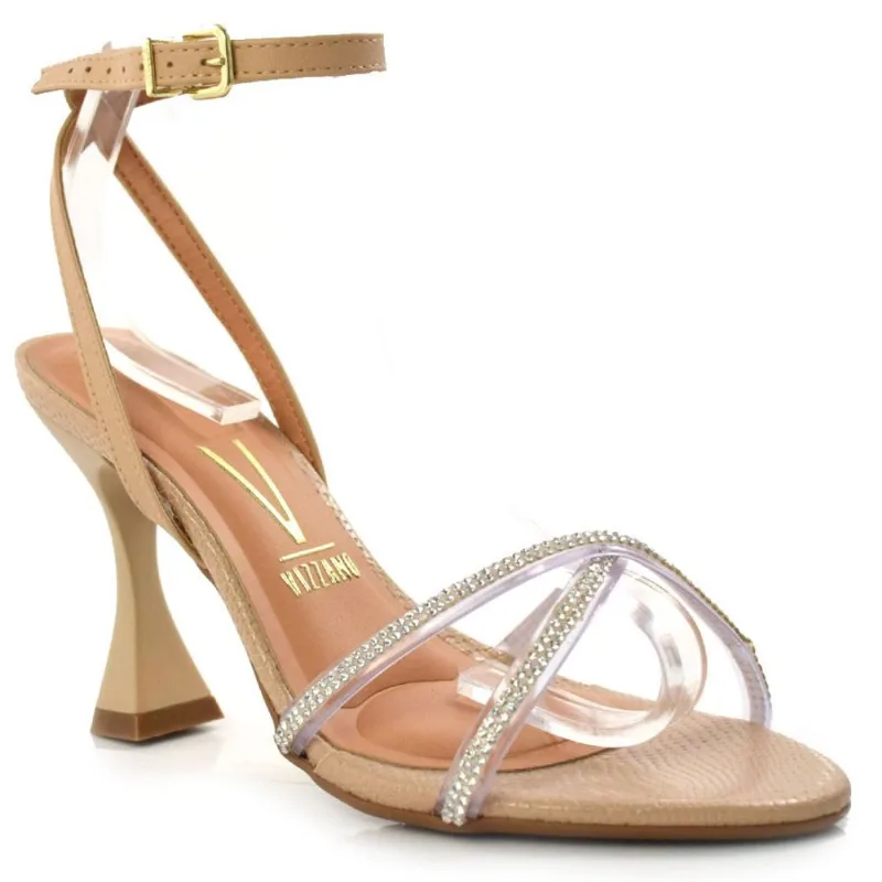 Sandália Feminina com Salto Taça Vizzano Creme 6462103-23426 38