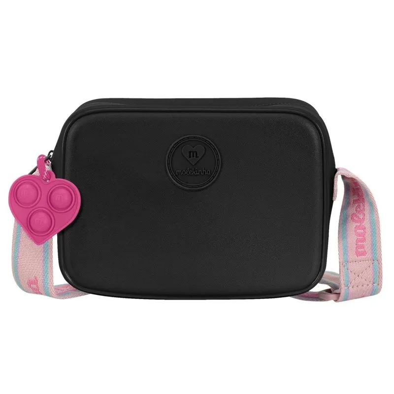 Bolsa Transversal Infantil Molekinha Preto 20019.4.22242 UNICO