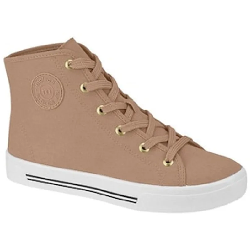 Tênis Feminino Botinha 5667-314 Moleca - Nude 24