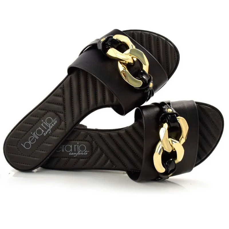 Tamanco Rasteira Feminino Beira Rio Preto 8350238-9569 37