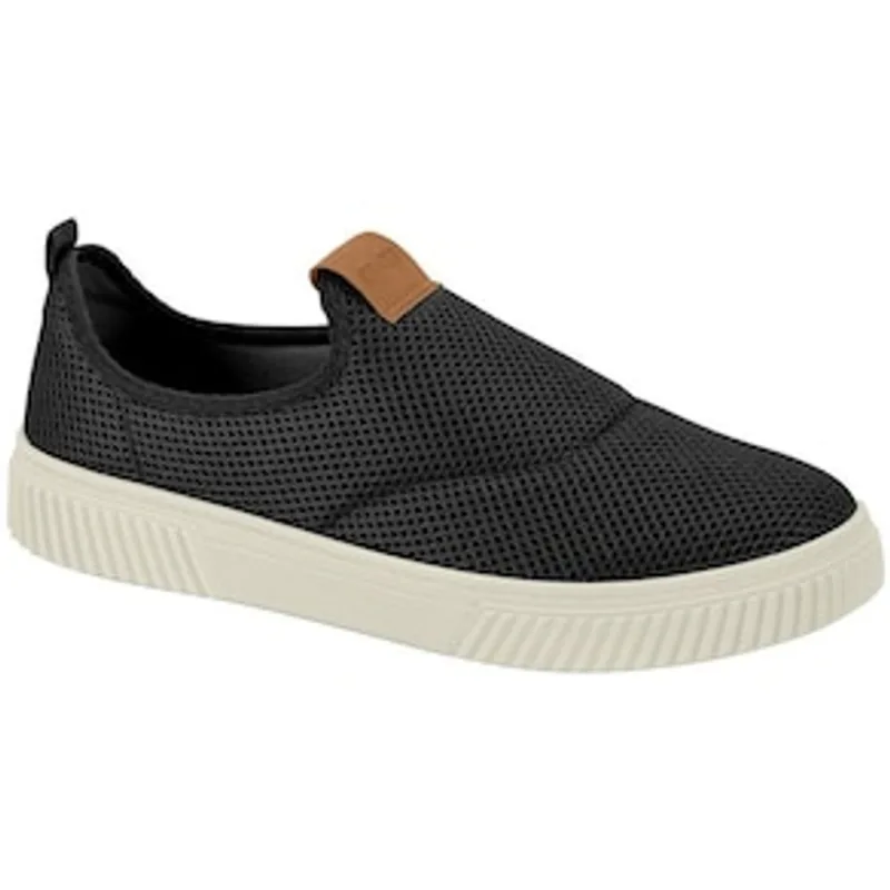 Tênis Masculino Slip On 4916-100 Actvitta - Preto/Branco