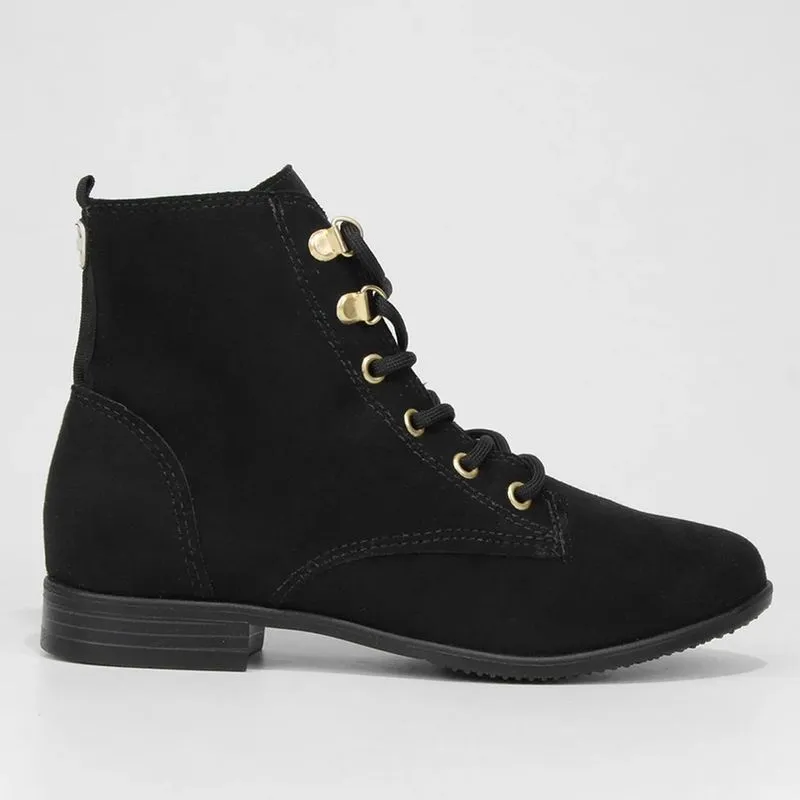 Bota Coturno Moleca Cano Médio Feminina