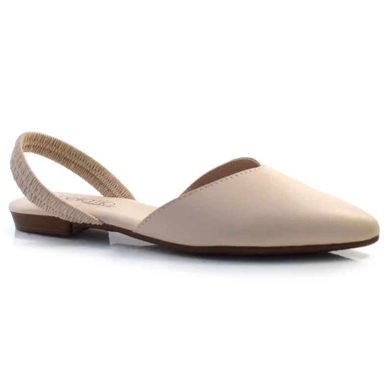 Mule Feminino Beira Rio com Elástico Creme - 34