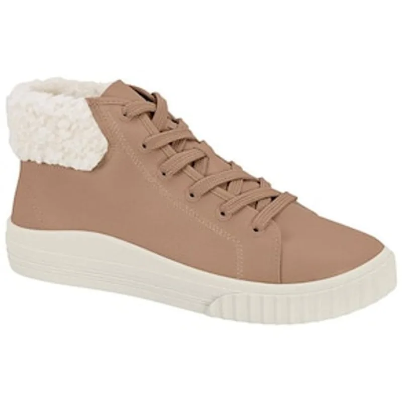 Tênis Feminino Botinha 5745-106 Moleca - Nude/Branco Nude 24