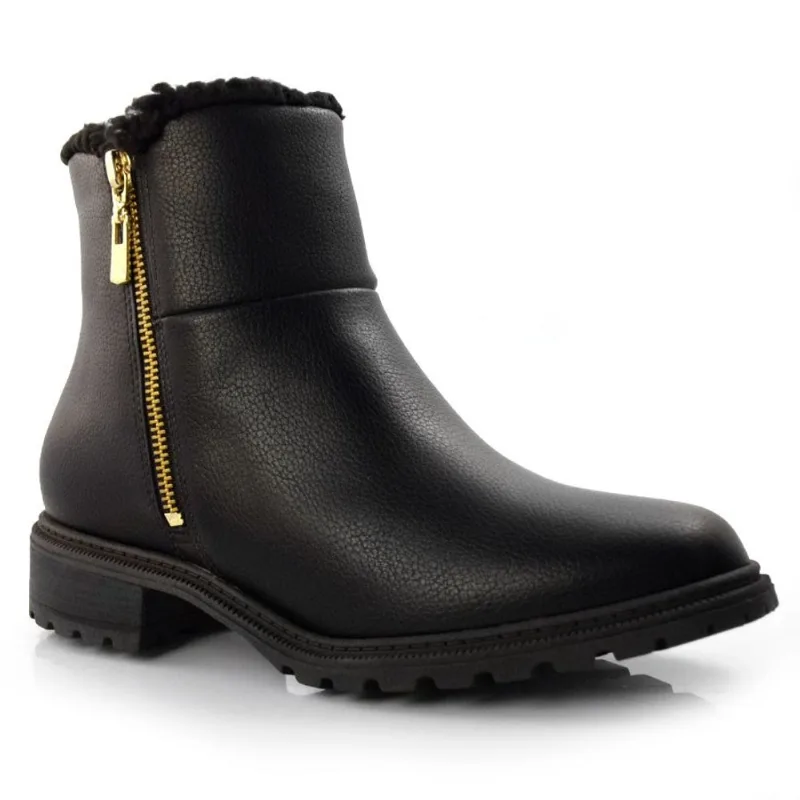 Ankle Boots Feminino Modare Preto 7074101-23633 35