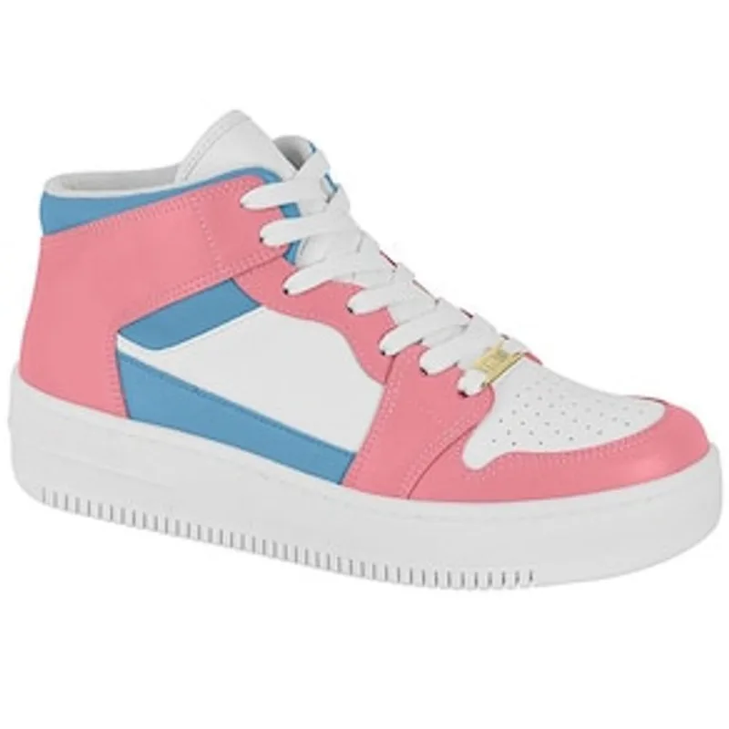 Tênis Feminino 1389-104 Vizzano - Branco/Rosa/Jeans Rosa Tênis Feminino 1389-104 Vizzano - Branco/Rosa/Jeans Branco 24