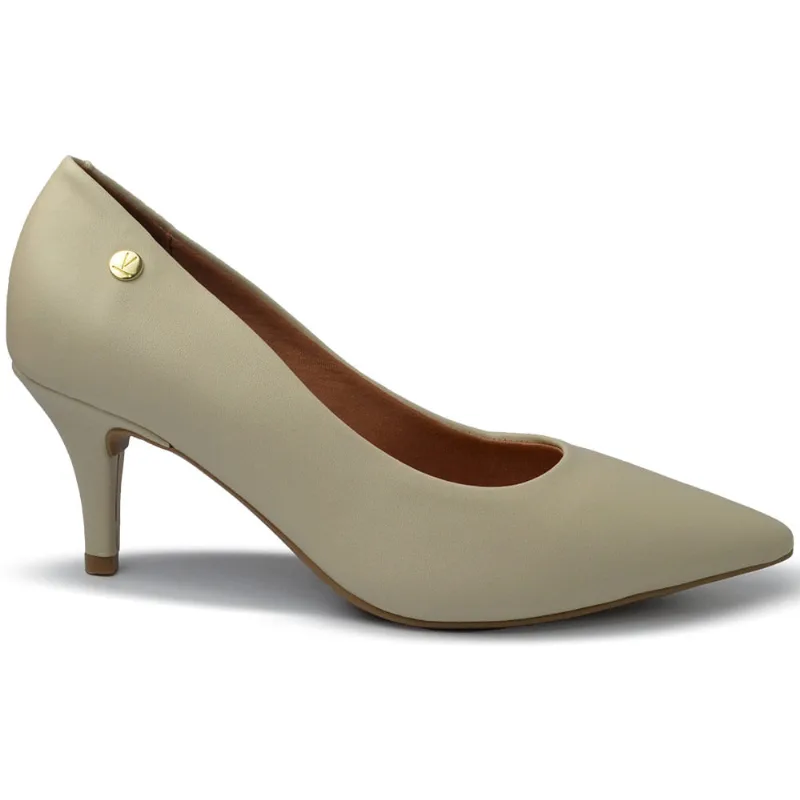 Scarpin Vizzano Feminino Salto Médio 1185.702 PELICA 7286 PELICA CREME 37