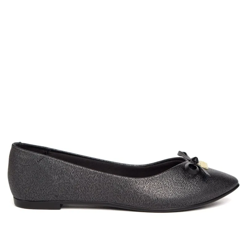 Sapatilha Feminina Moleca Napa Riscada Preta - 34