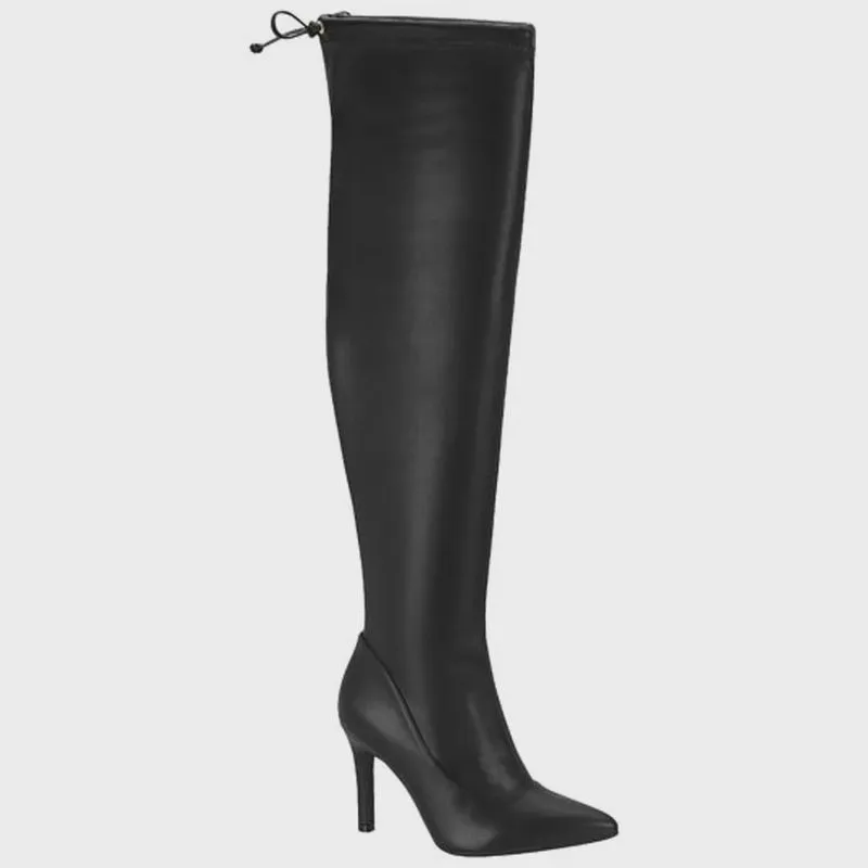 Bota Feminina Over the Knee Napa Stretch Preto Vizzano 3049.241