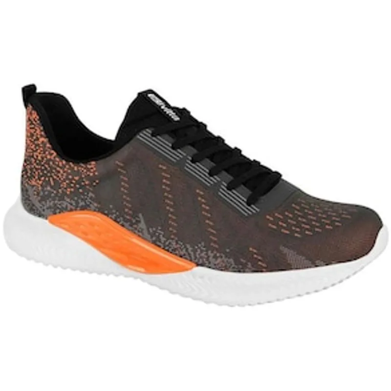 Tênis Masculino Esportivo 4918-102 Actvitta - Grafite/Laranja/Preto