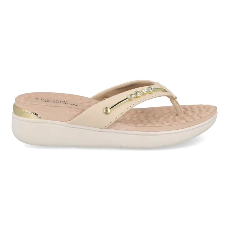 Tamanco Casual Modare Floather Nature Feminino Creme 33