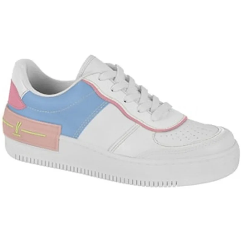 Tênis Feminino 1389-202 Vizzano - Branco/Jeans/Rosa Branco 24