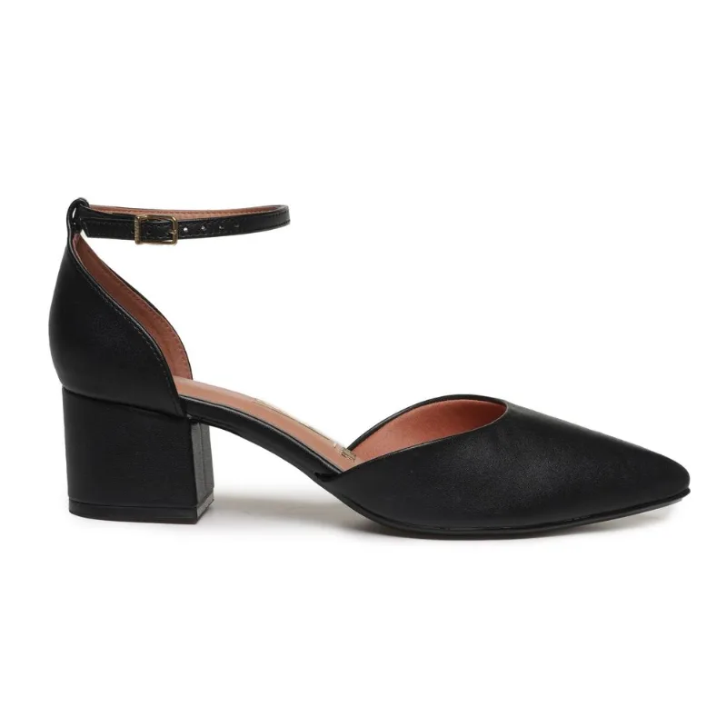 Scarpin Vizzano Bico Fino Preto Feminino 40