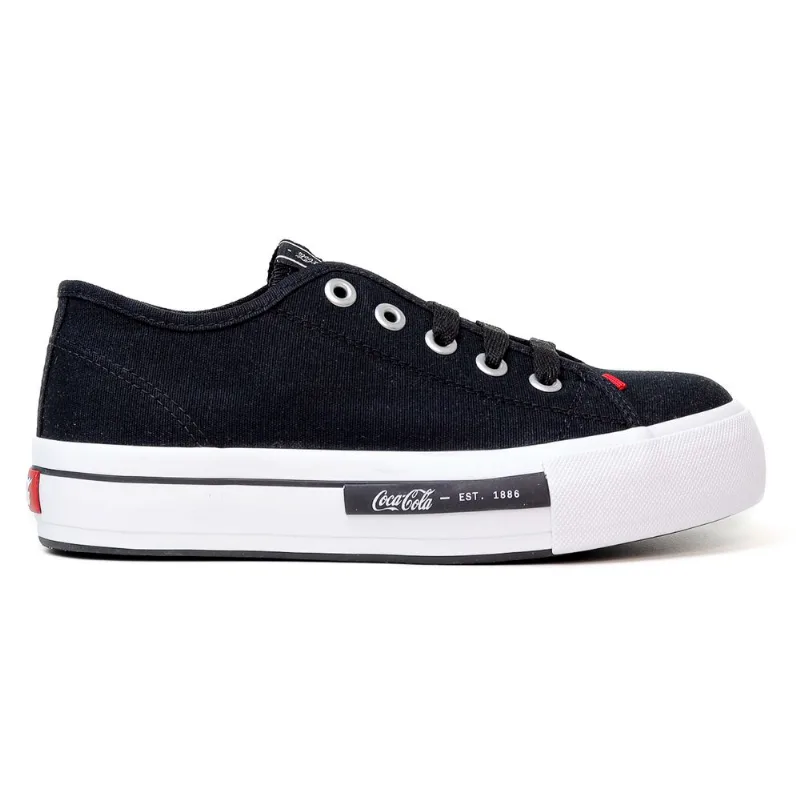 Tênis Coca Colca Daytona Plataforma Canvas Feminino 35 / Preto