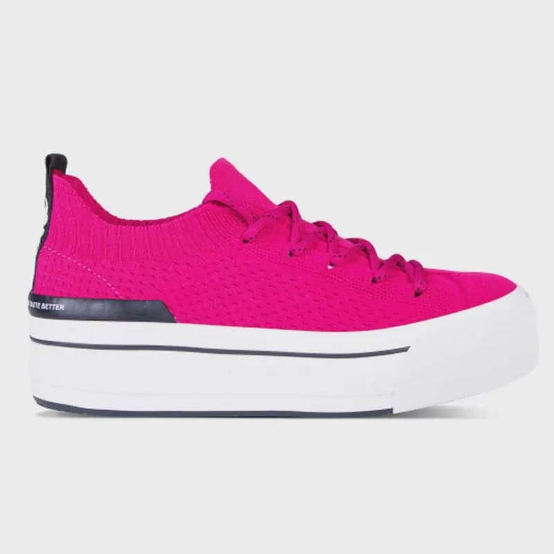 Tenis Coca Cola Feminino Plataforma Knit CC2130