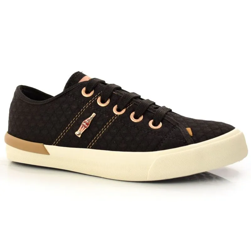 Tênis Feminino Coca Cola Miami Preto CC2096 39