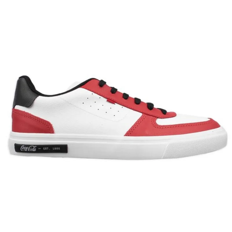 Tênis Coca Cola Hoop Masculino Casual Branco e Vermelho 43 38 / Branco