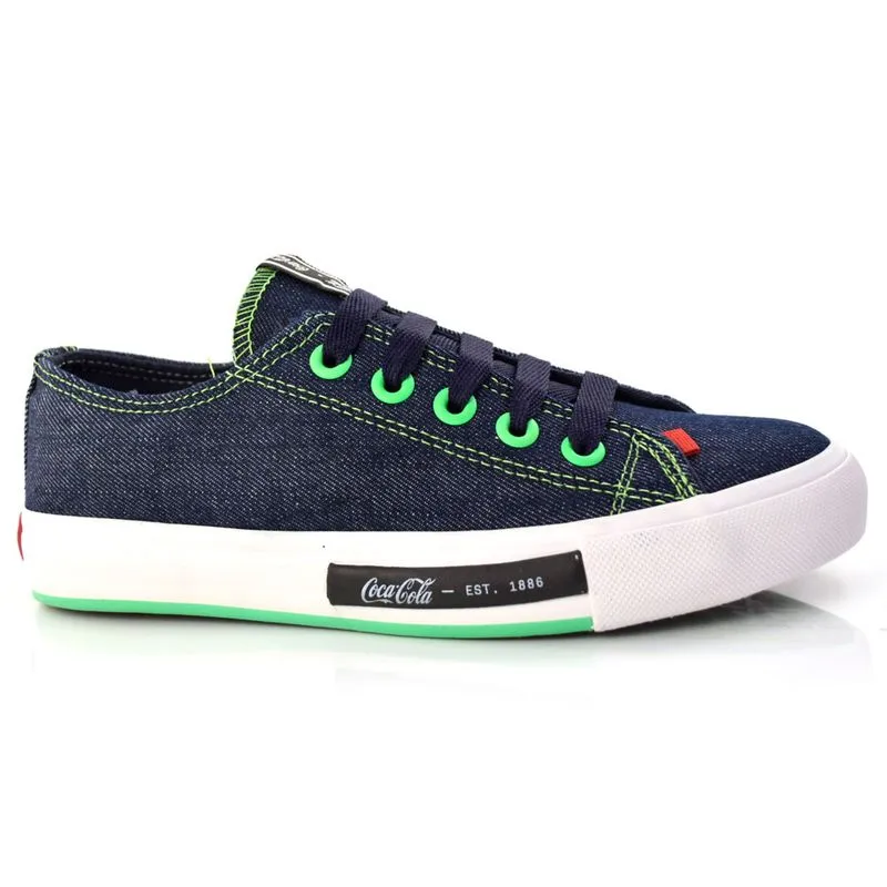 Tênis Feminino Casual Coca Cola Daytona Azul CC2148 35