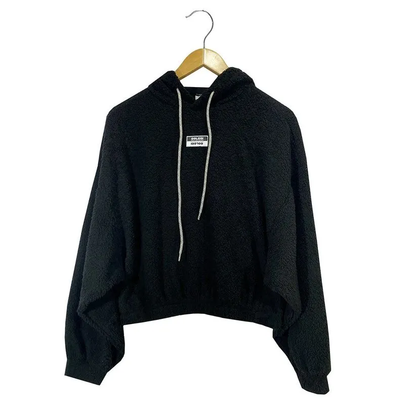 Moletom Colcci Aveludado Preto Feminino