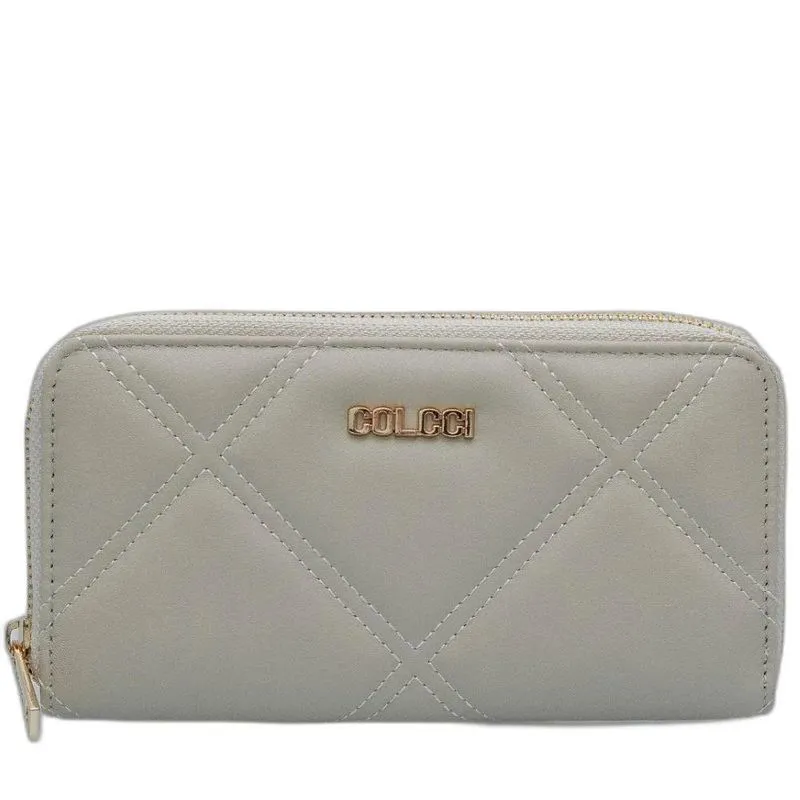 Carteira Colcci Matelasse Placa Feminina Bege