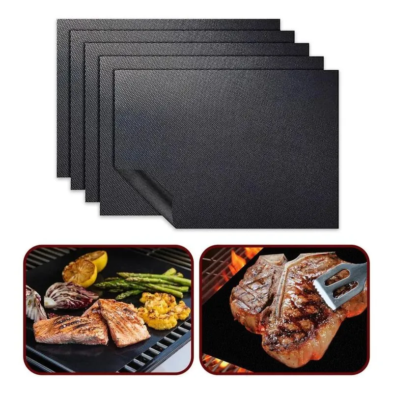 Vittak Kit Com 6 Mantas Grill Teflon Antiaderente Para Churr