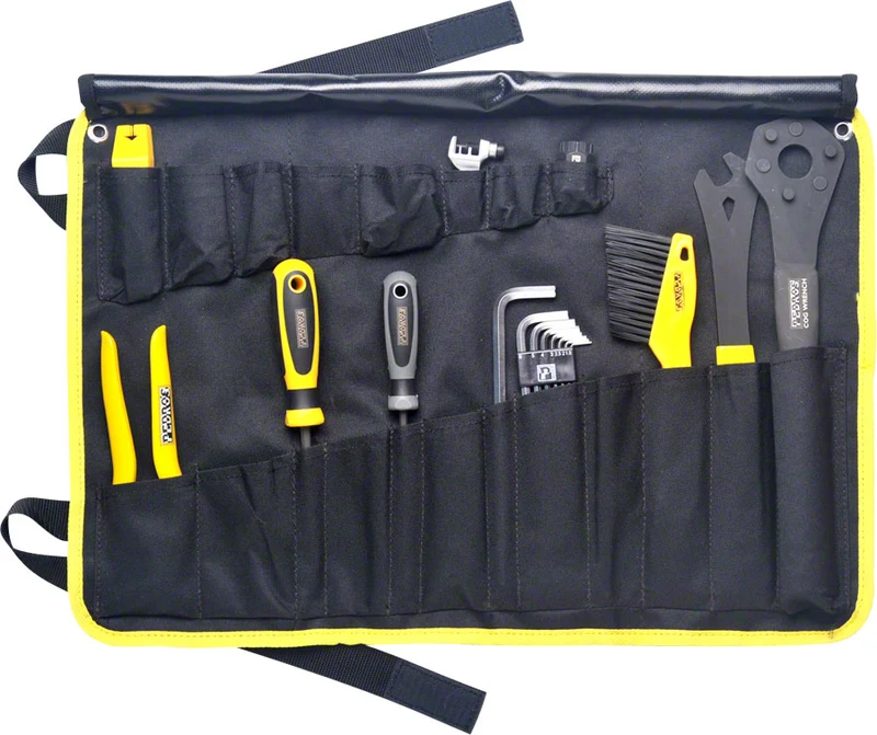 Pedro's Starter Including 19 Tools And Wrap Black