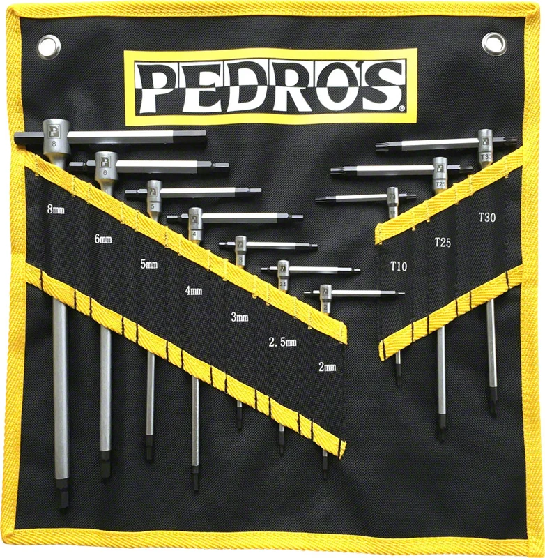 Pedro's Hex Wrenches Master T Handle Set with Pouch