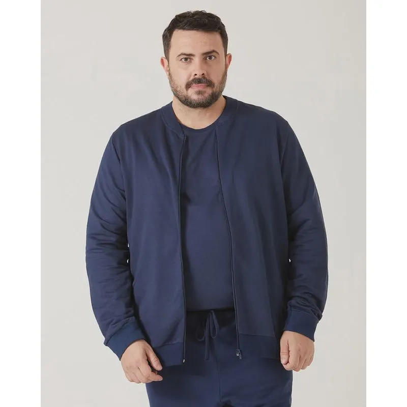 Jaqueta Masculina Moletom Plus Size Malwee