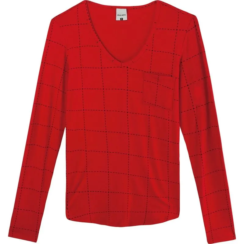 Blusa Manga Longa Feminino Mullet Viscose Malwee