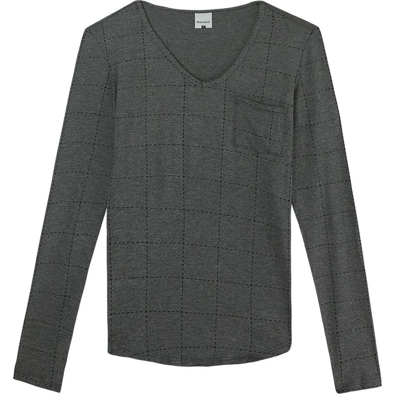 Blusa Manga Longa Feminino Mullet Viscose Malwee