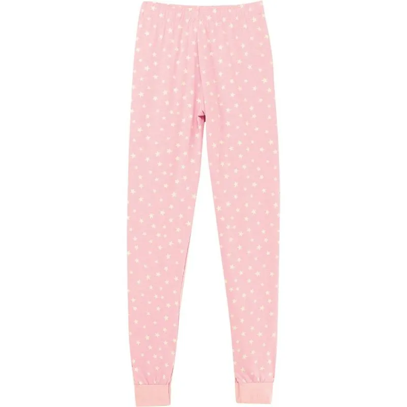 Pijama Manga Longa Feminino Brilha Escuro Malwee