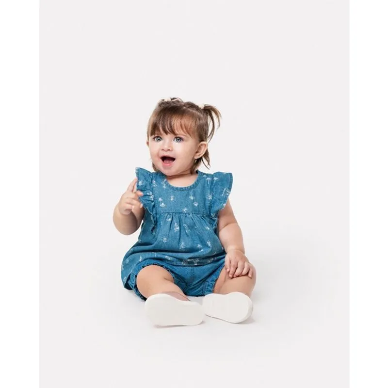 Conjunto Infantil Menina Jeans Carinhoso