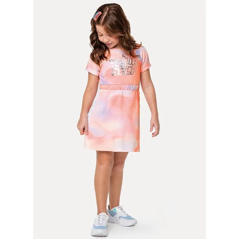 Vestido Curto Infantil Estampado Carinhoso 4 ao 8